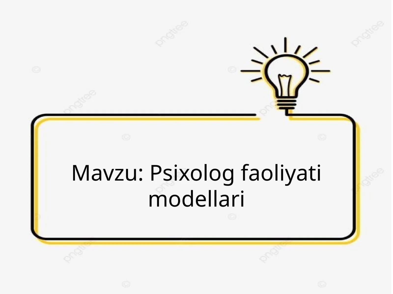 Psixolog faoliyati modellari
