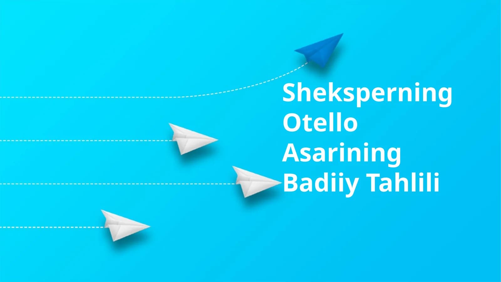 Sheksperning Otello Asarining Badiiy Tahlili