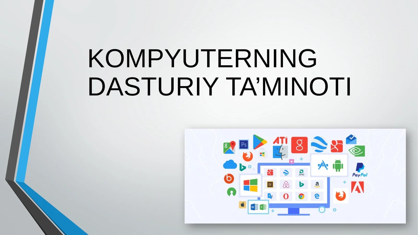 Kompyuterning dasturiy ta’minoti