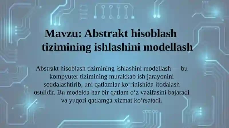 operatsion tizim