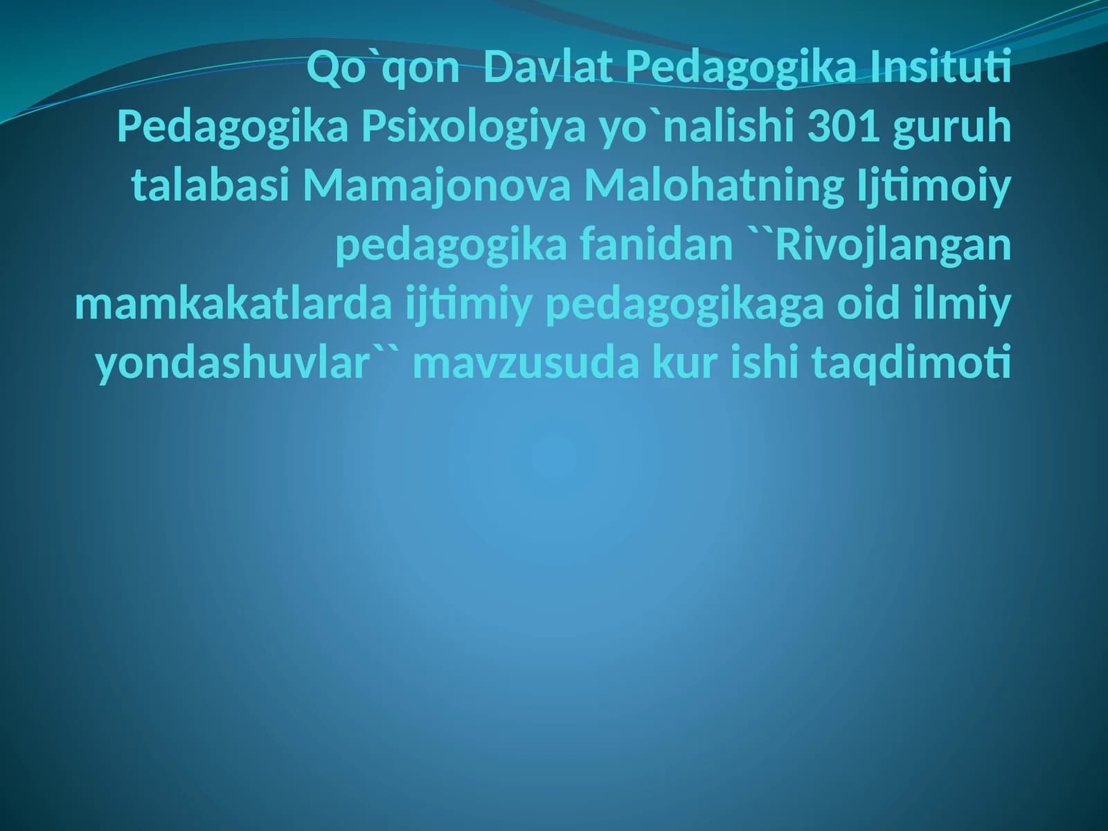 Rivojlangan davlatlarda ijtimoiy pedagogikaning rivojlanishi