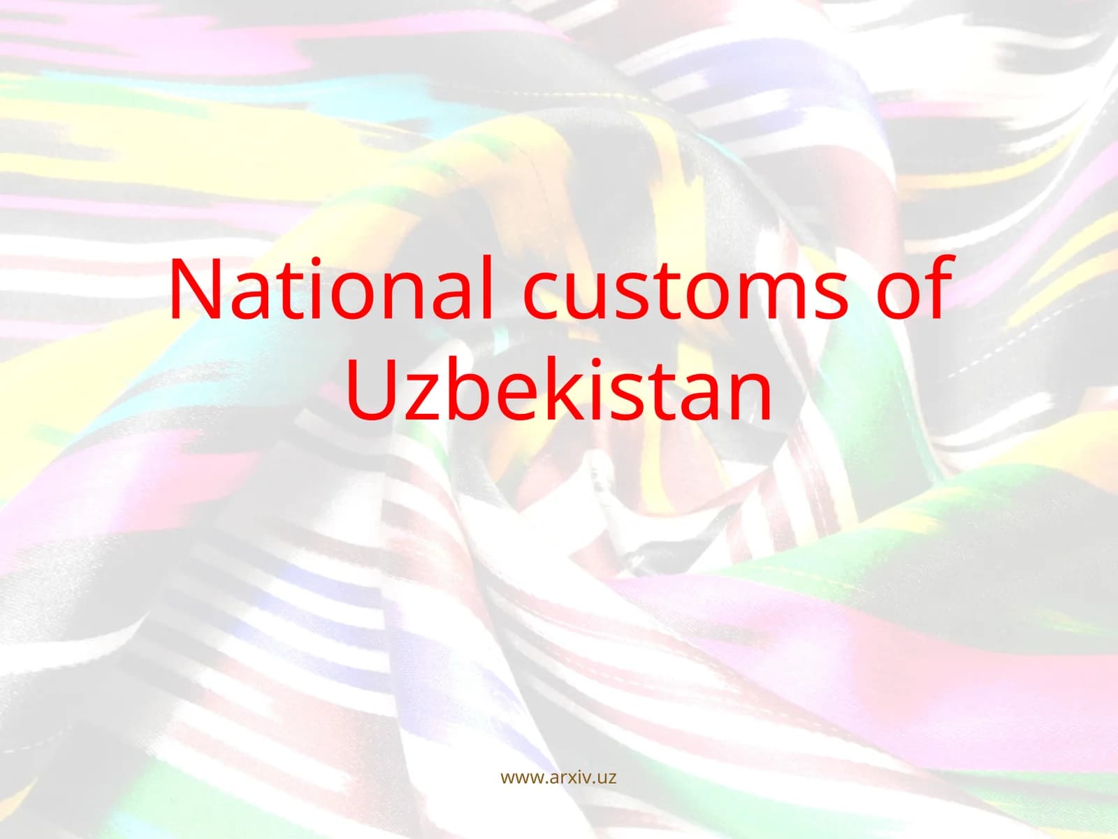 National customs of Uzbekistan