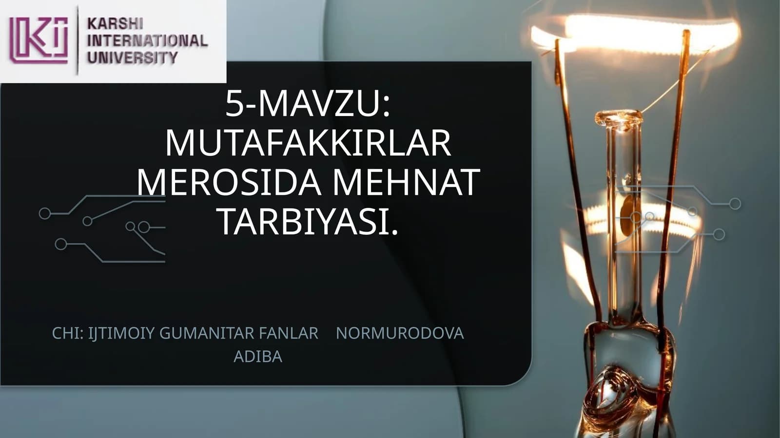 Mutafakkirlar merosida mehnat tarbiyasi