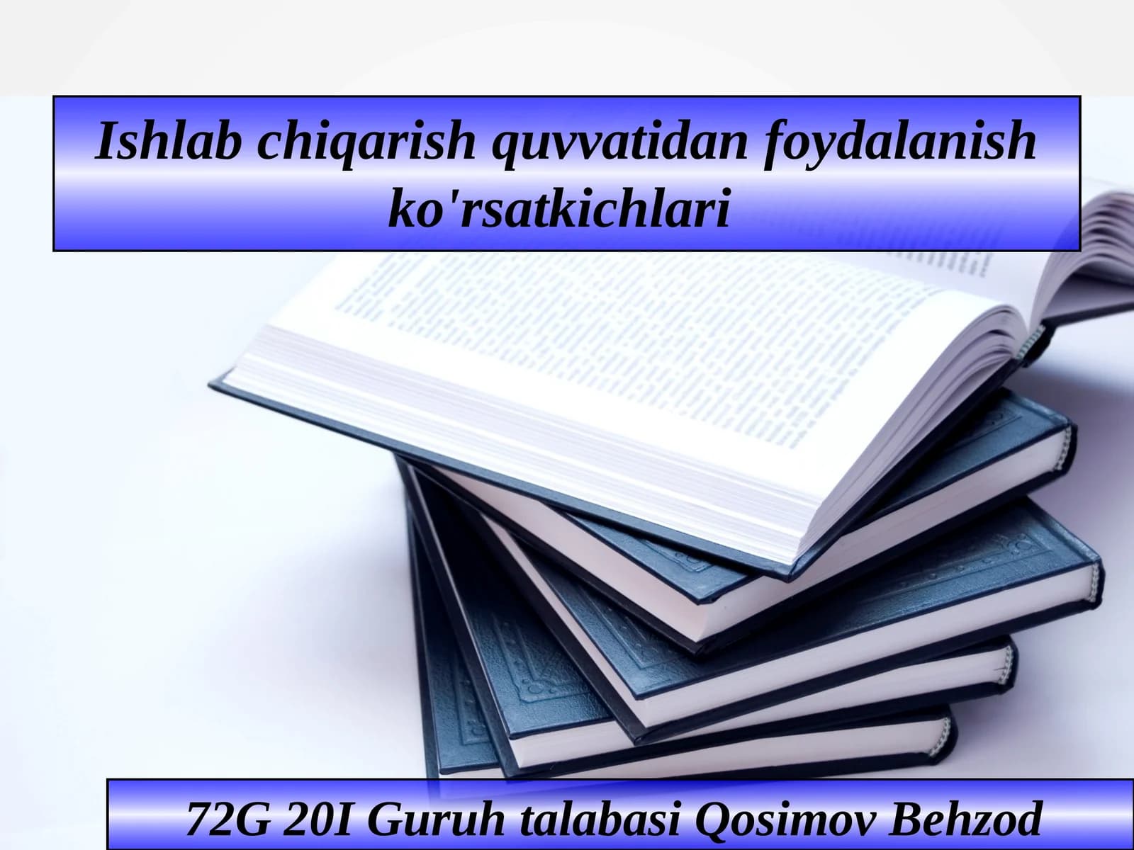 Ishlab chiqarish quvvatidan foydalanish ko'rsatkichlari