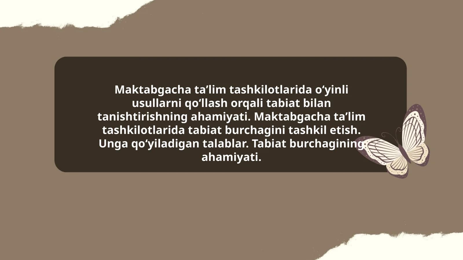 Tabiat bilan tanishtirish