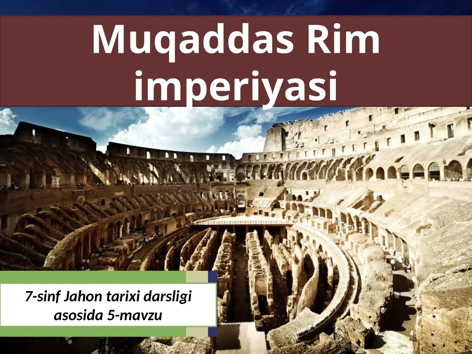 7-sinf Jahon tarixi Muqaddas Rim imperiyasi dars taqdimot