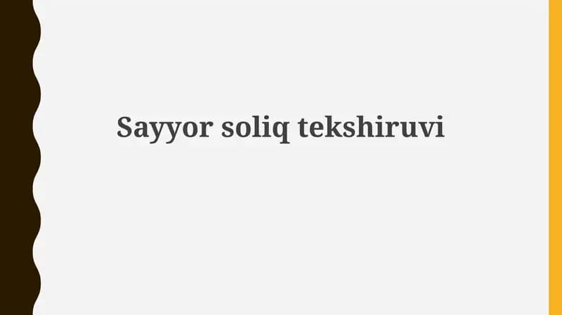 Sayyorsoliqtekshiruvi