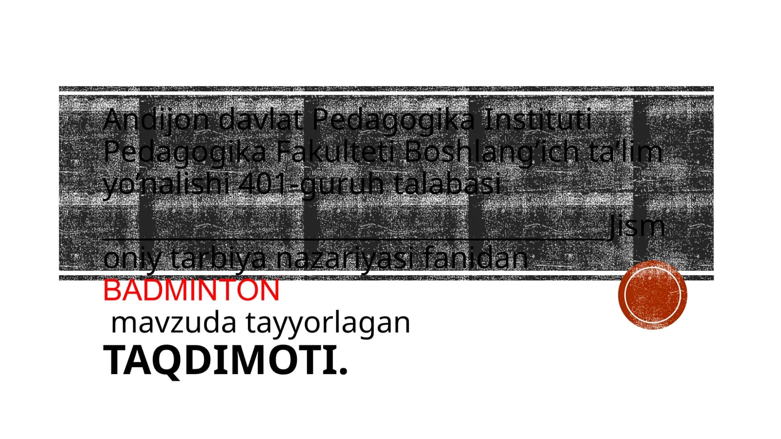Badminton: Tezlik va Mahorat Sporti