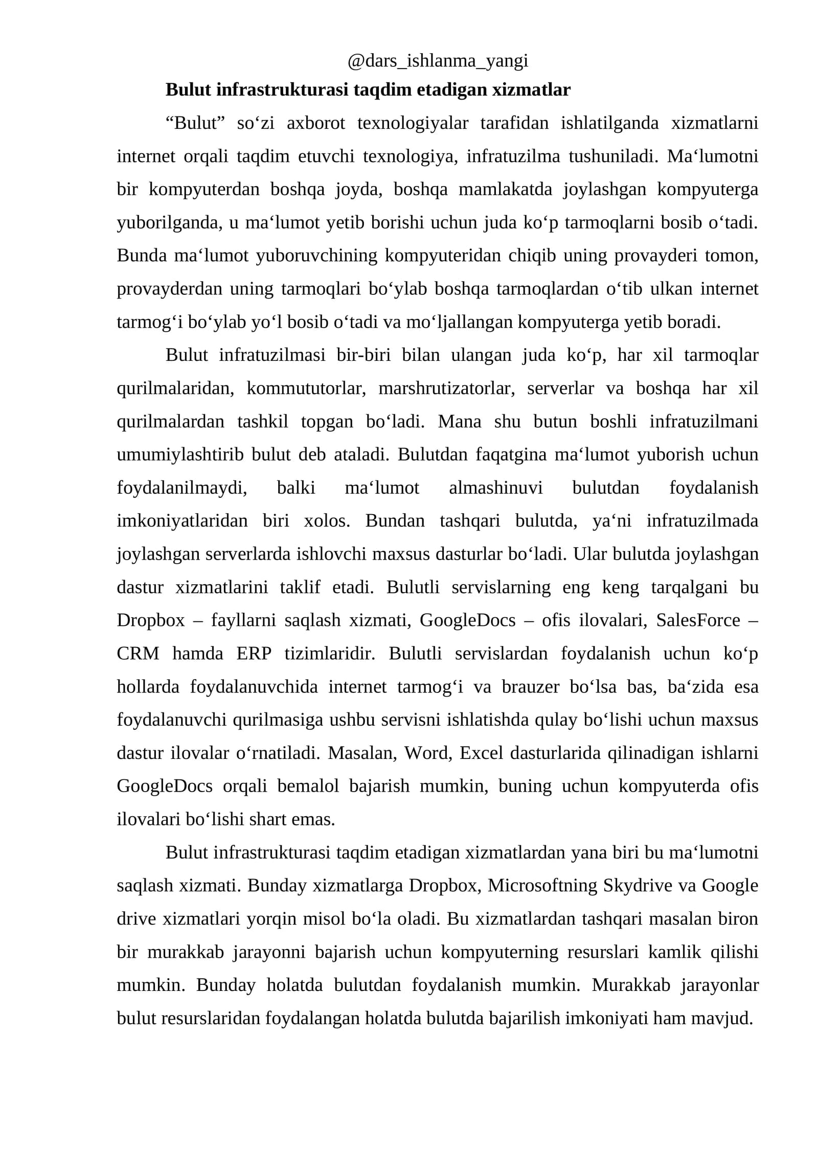 Bulut infrastrukturasi