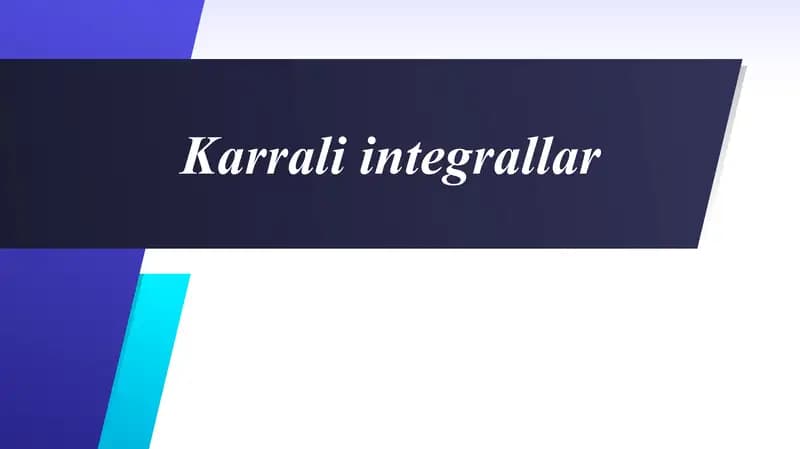 Karrali integrallar