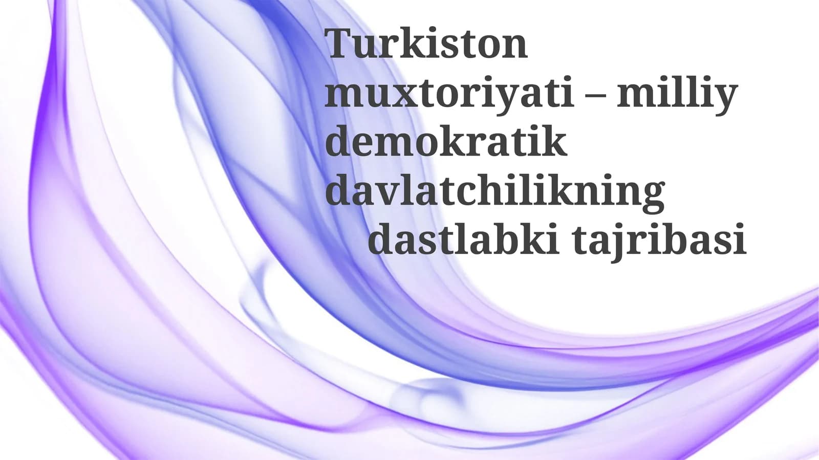 Turkistonmuxtoriyati–milliydemokratikdavlatchilikningdastlabkitajxperiment