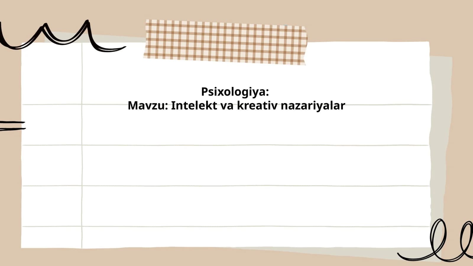Intelekt va kreativ nazariyalar