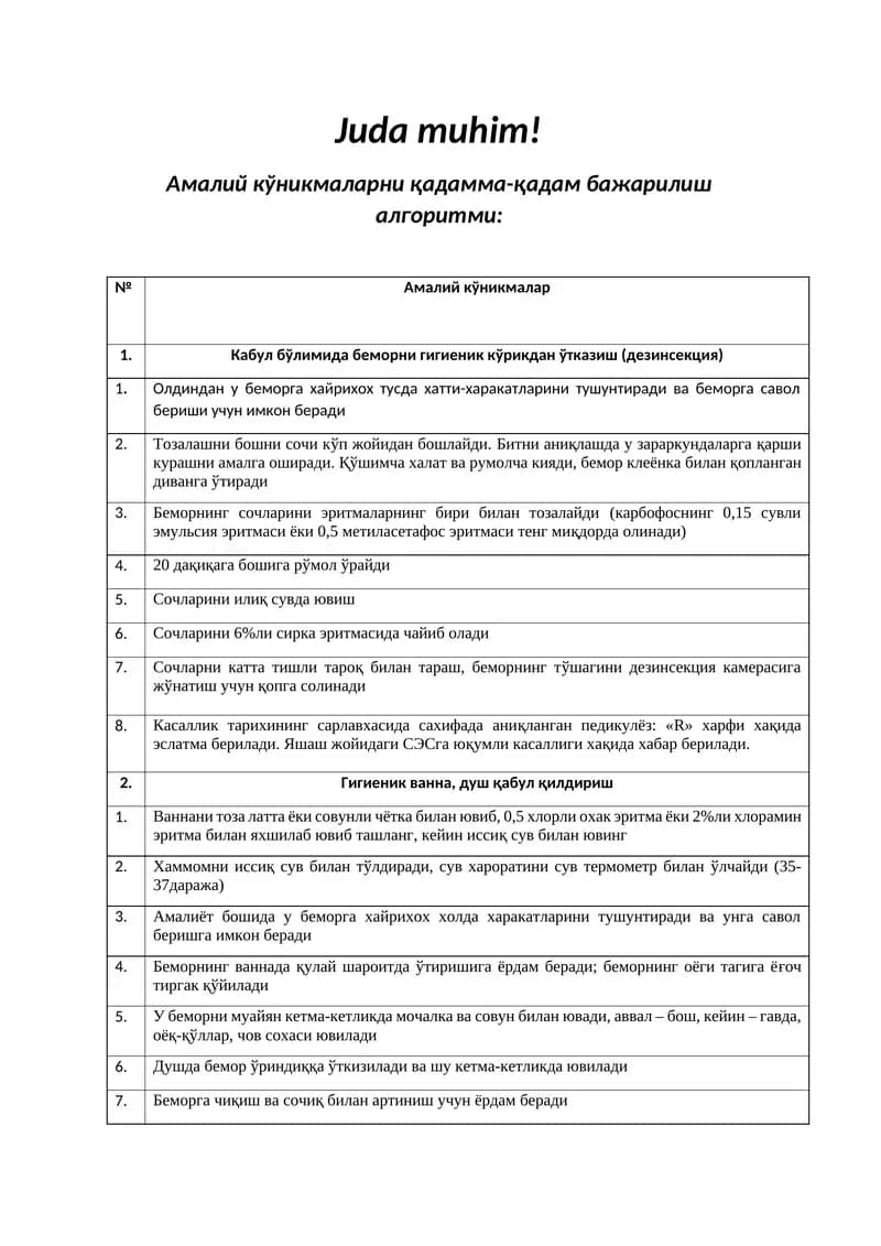 Амалий кўникмалар