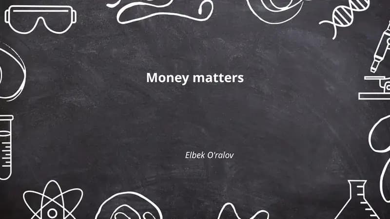 Money matters
