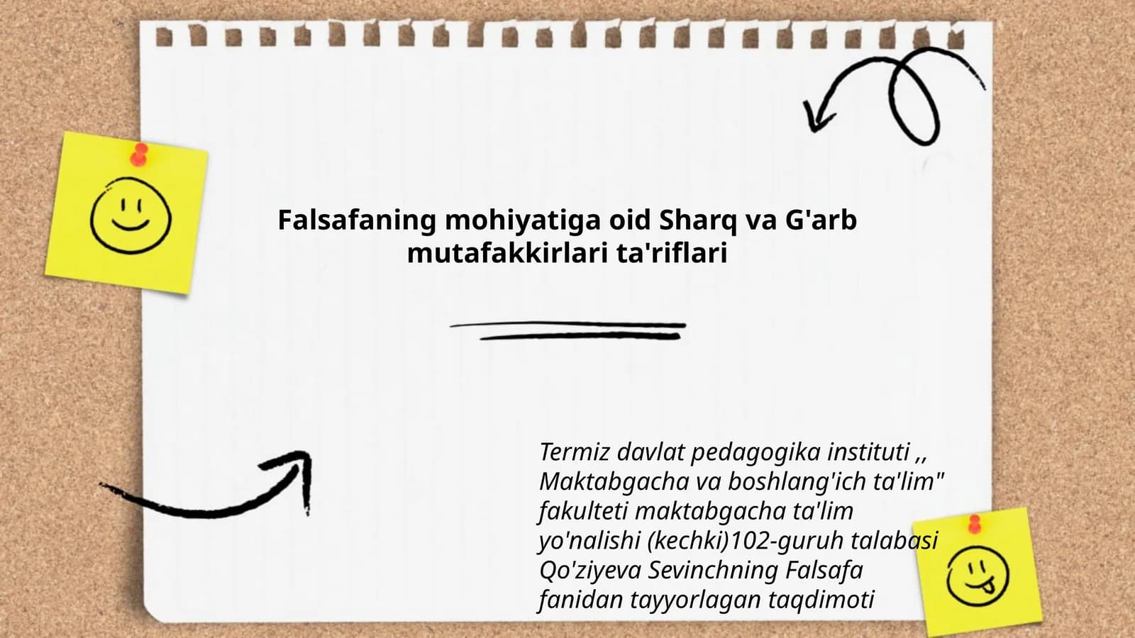 Falsafaning mohiyatiga oid Sharq va G'arb mutafakkirlari ta'riflari
