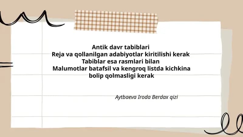 Antik davr tabiblari