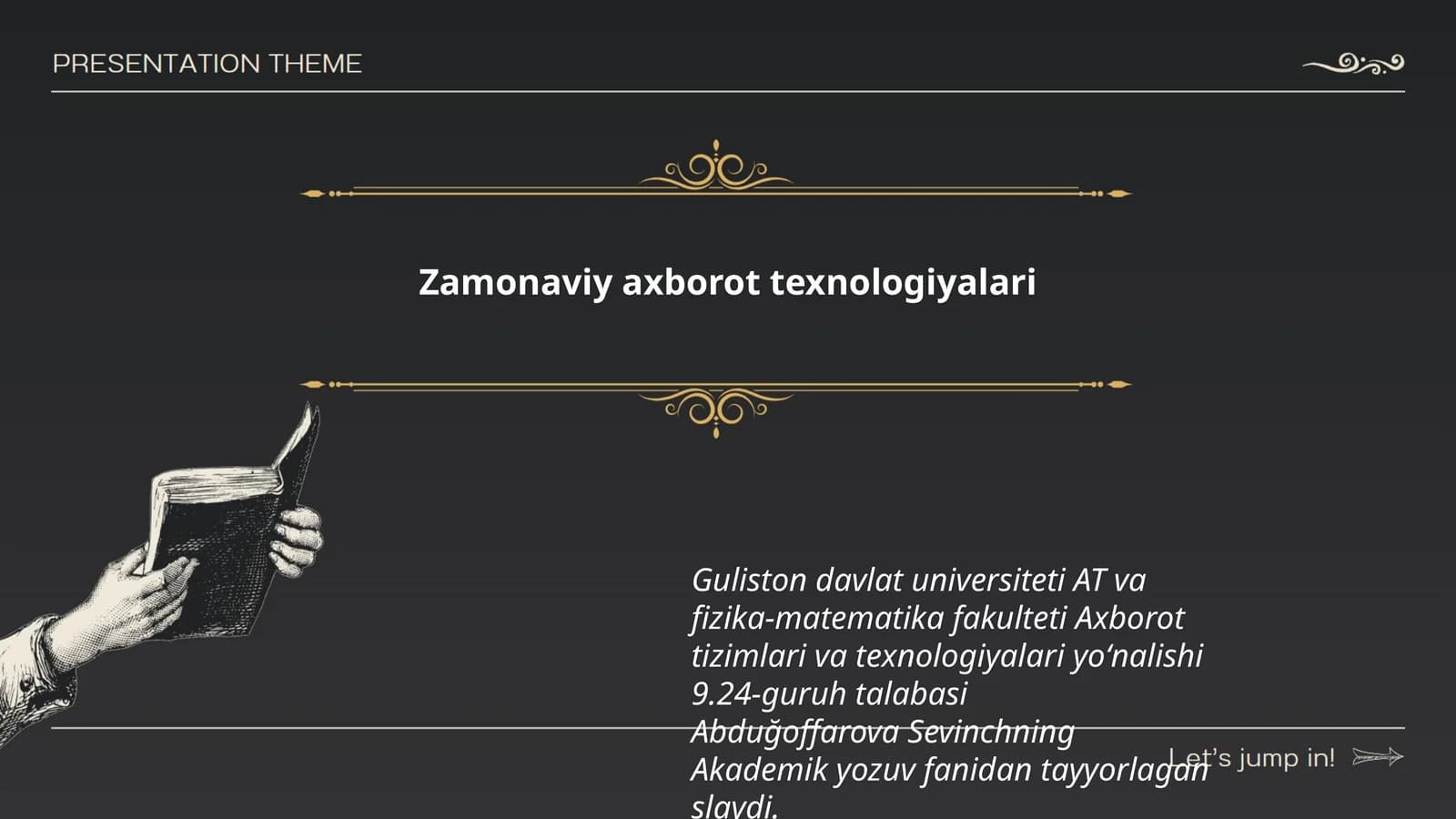 Zamonaviy axborot texnologiyalari