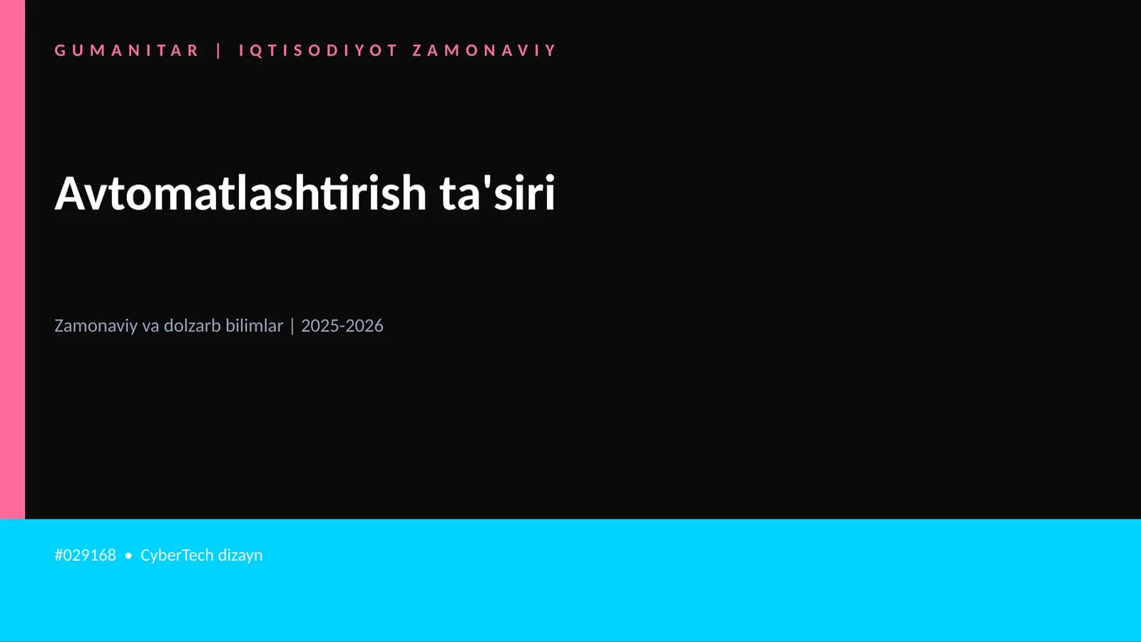 Avtomatlashtirish ta'siri