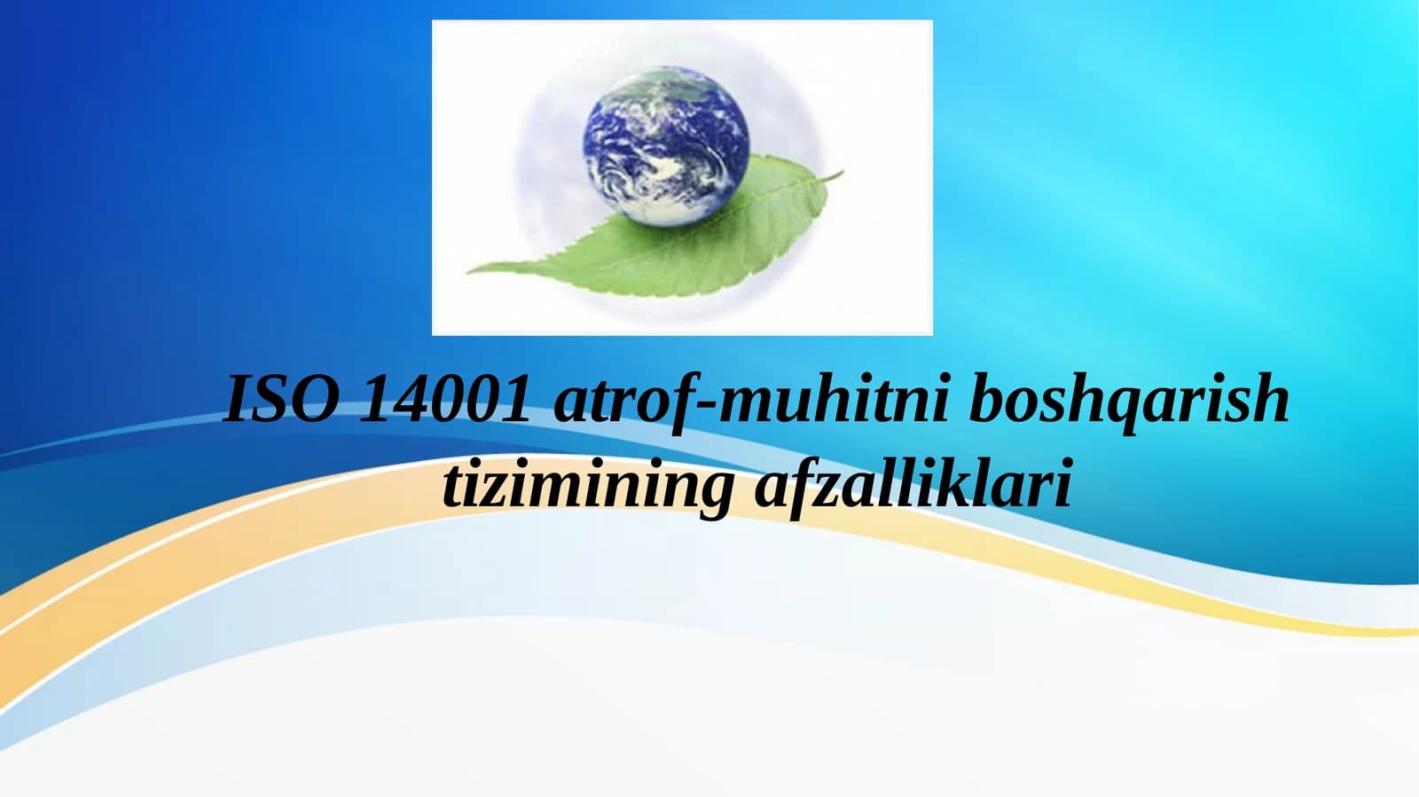 ISO 14001 atrof-muhitni boshqarish tizimining afzalliklari