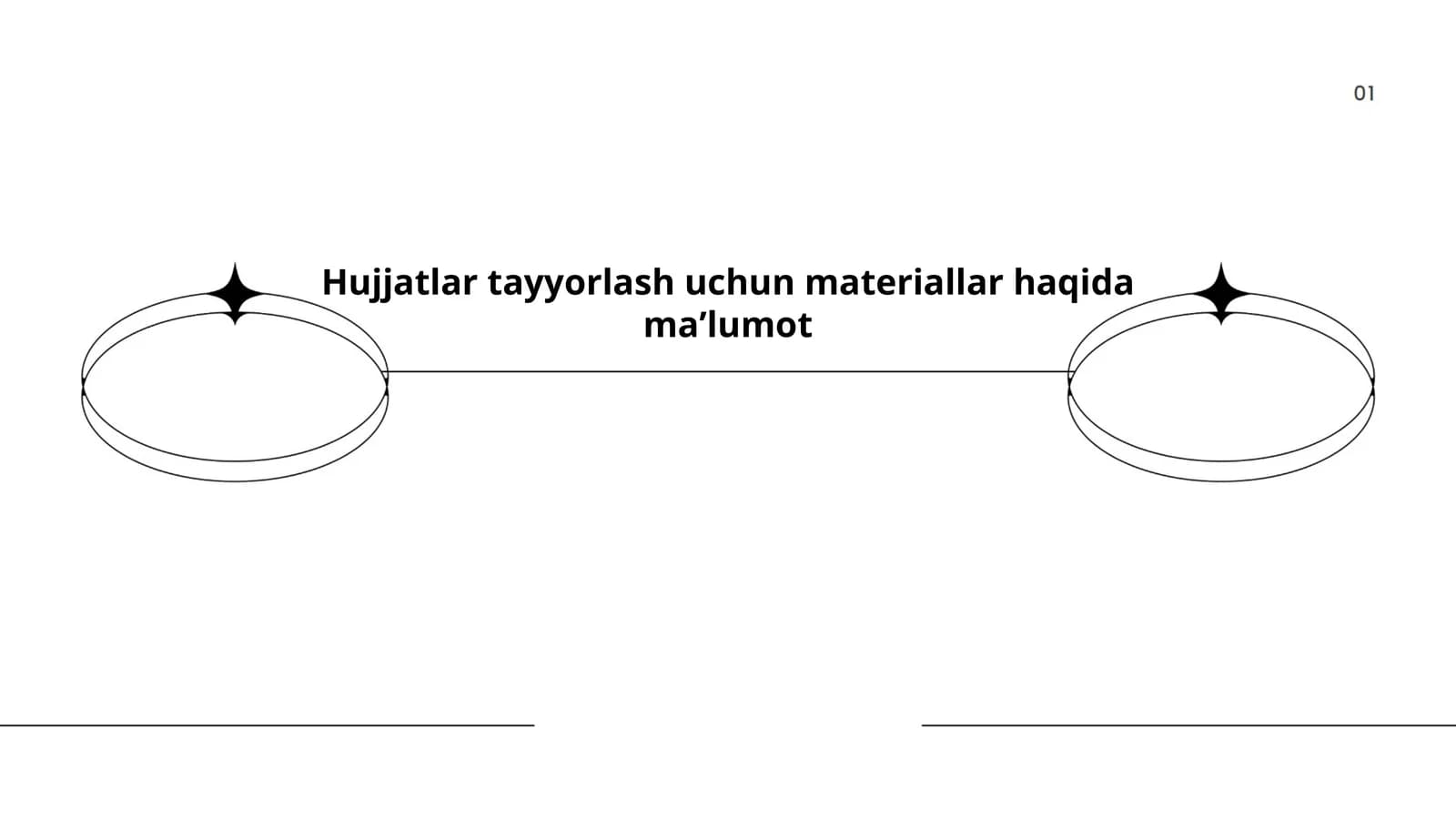 Hujjatlar tayyorlash uchun materiallar