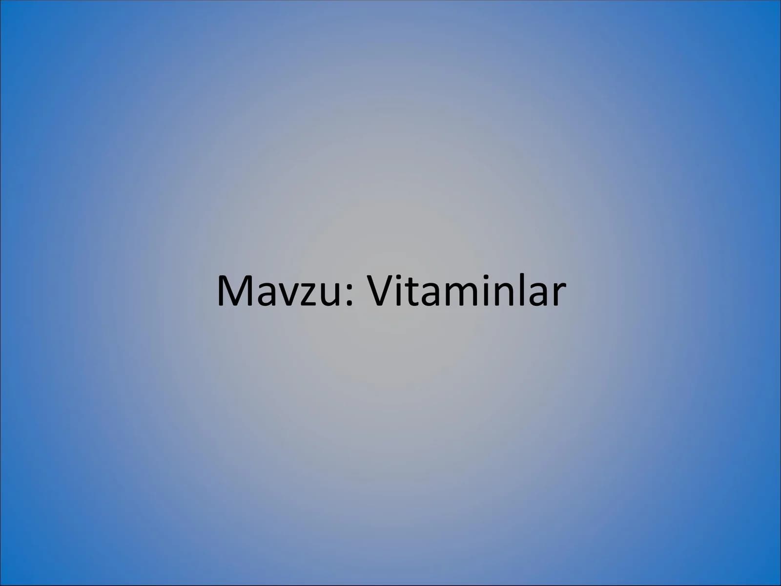 Vitaminlar