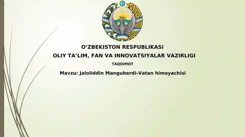 Jaloliddin Manguberdi-Vatanhimoyachisi