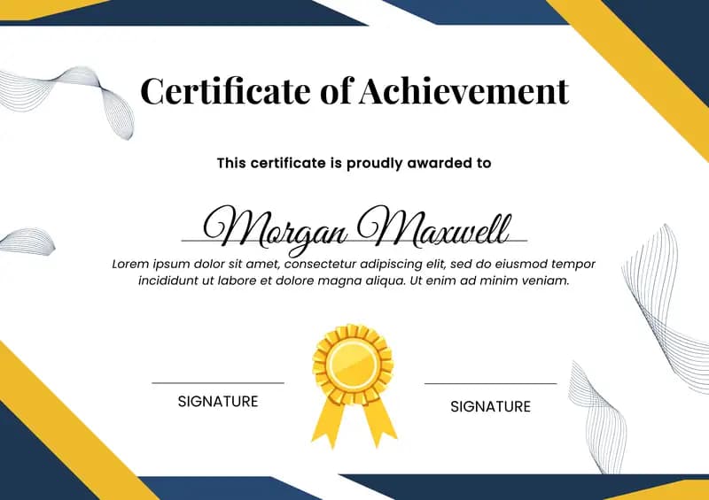 Certificate of Achievement