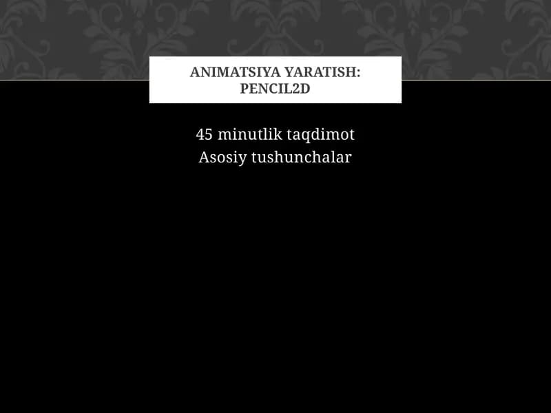 Bepul va ochiq manbali 2D animatsiya dasturi