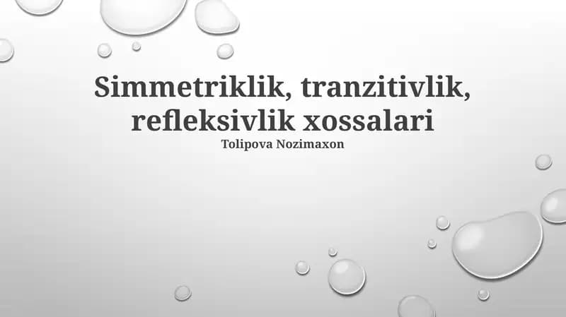 Tolipova Nozimaxon