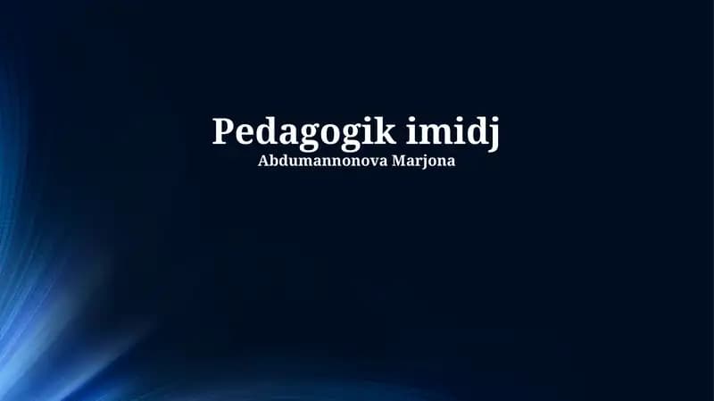 Pedagogik Tasvirning Turlari va Usullari