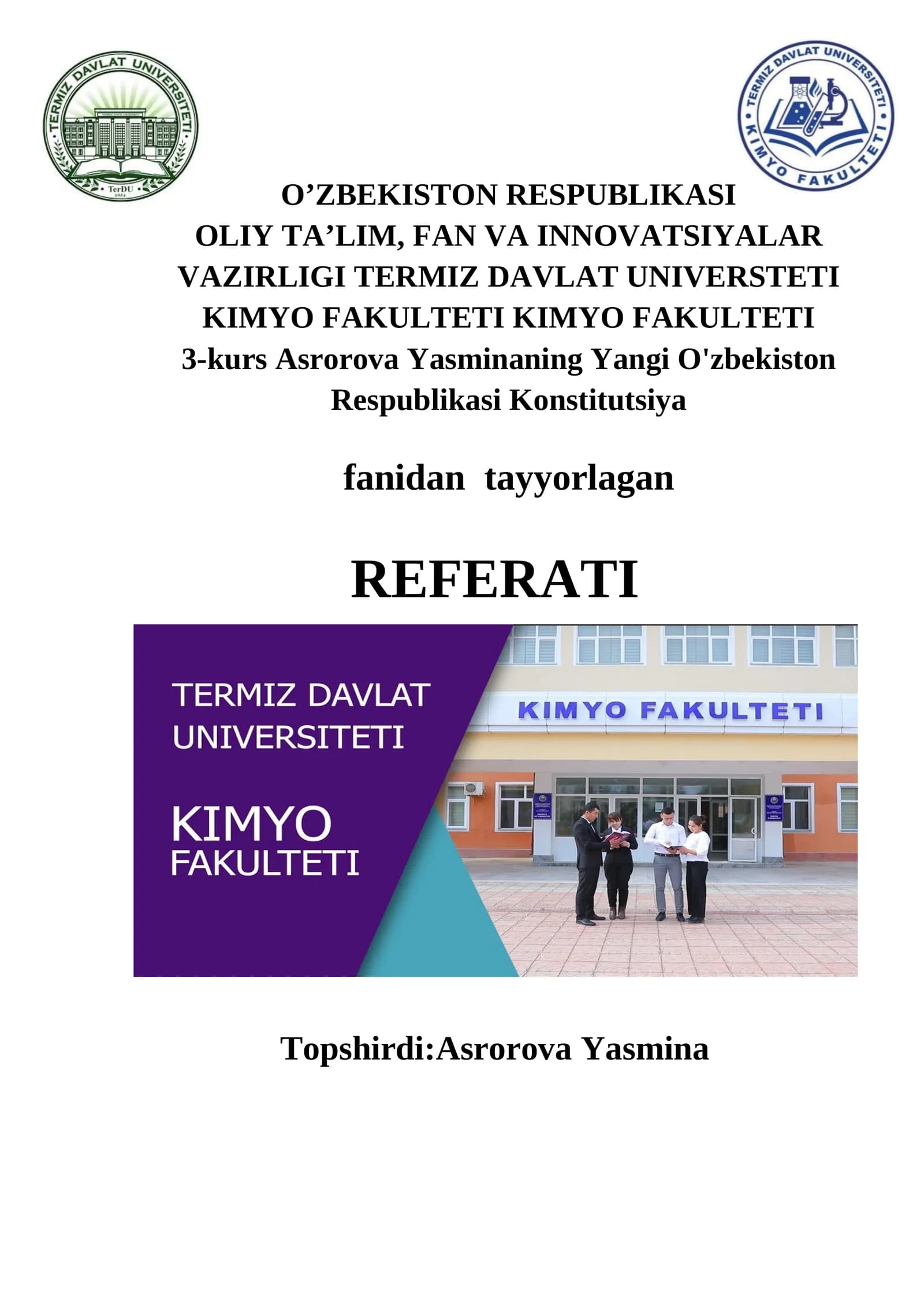 KONSTITUTSIYAVIY ISLOHOTLAR HAMDA ULARNING MAZMUN-MOHIYATI