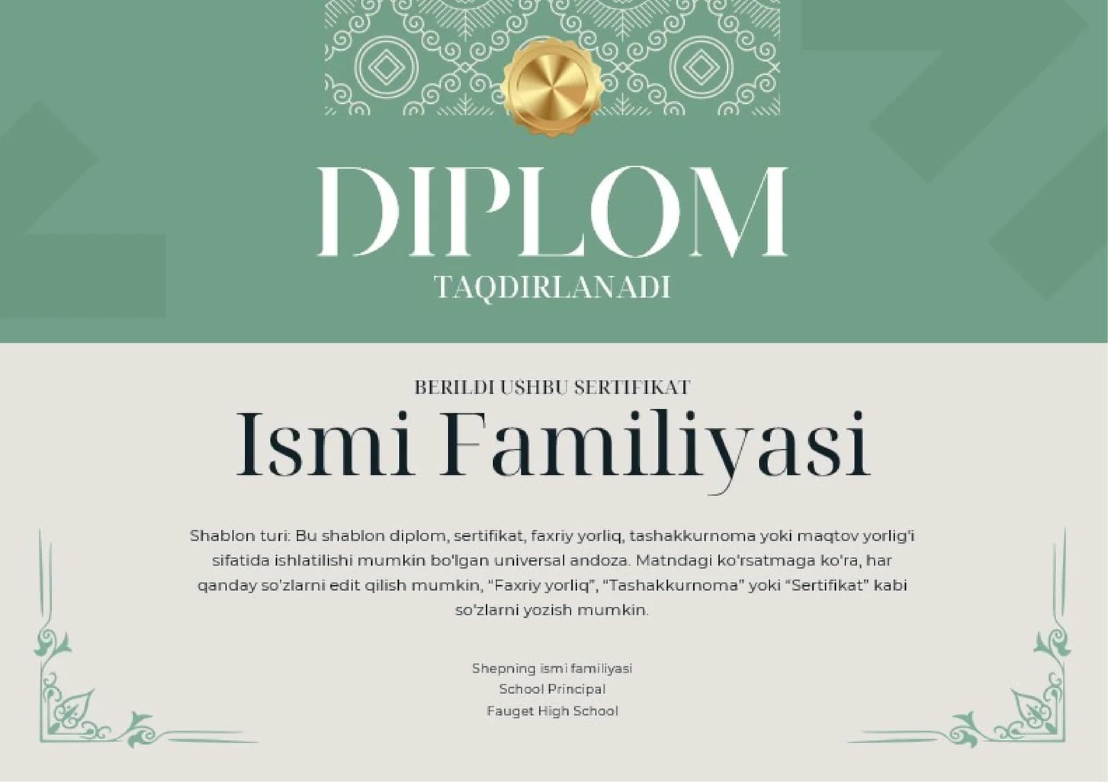 Shablon Diplom