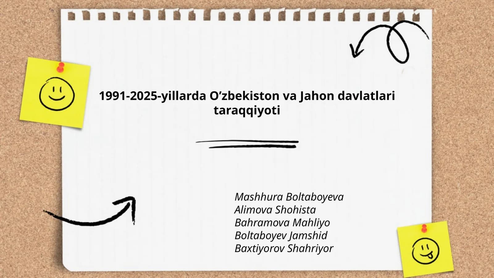 1991-2025-yillarda Oʼzbekiston va Jahon davlatlari taraqqiyoti