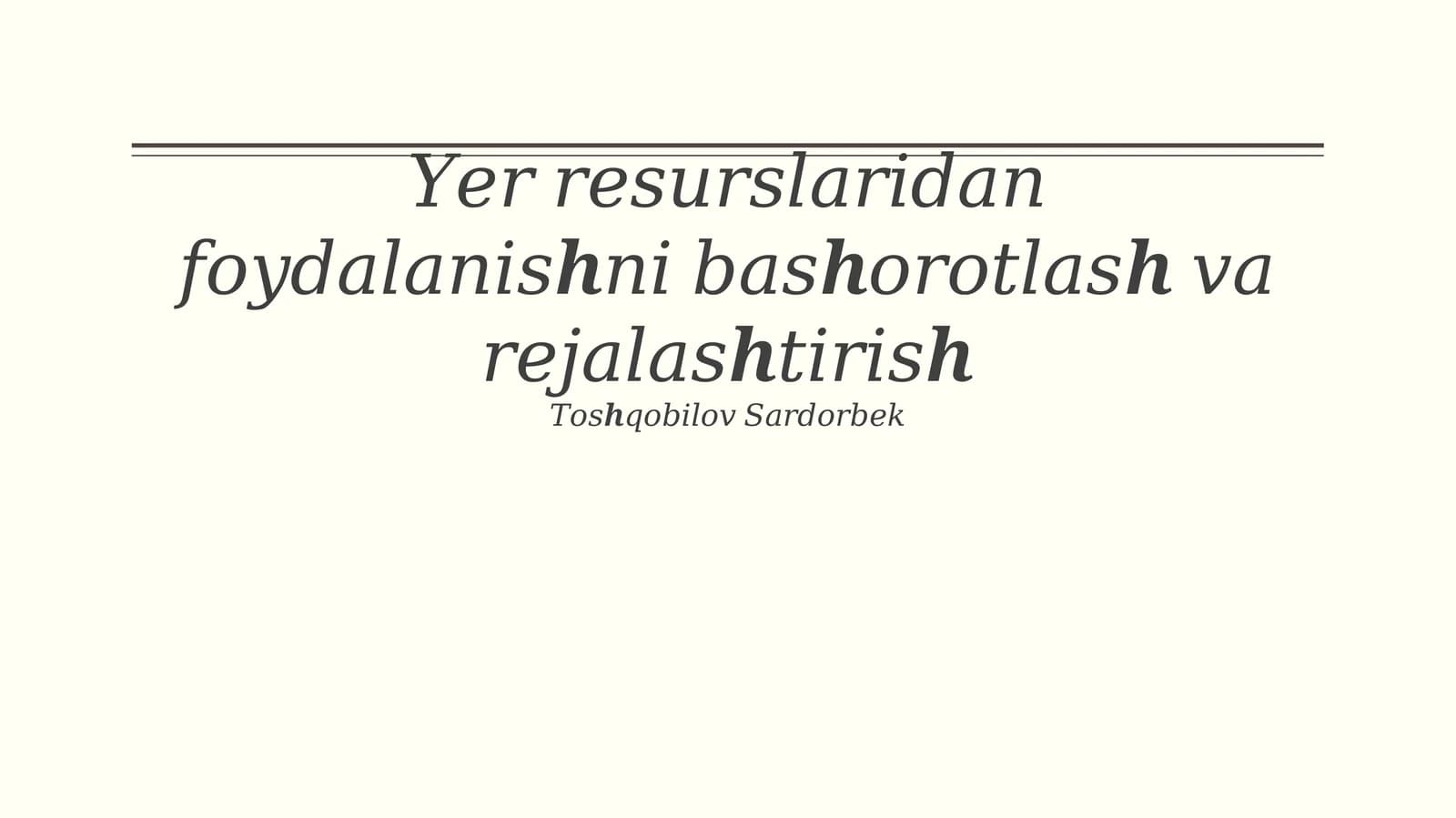 Resurslarni tejash va qayta ishlash texnologiyalari