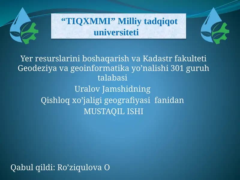 Hududlarni ixtisoslashuvi
