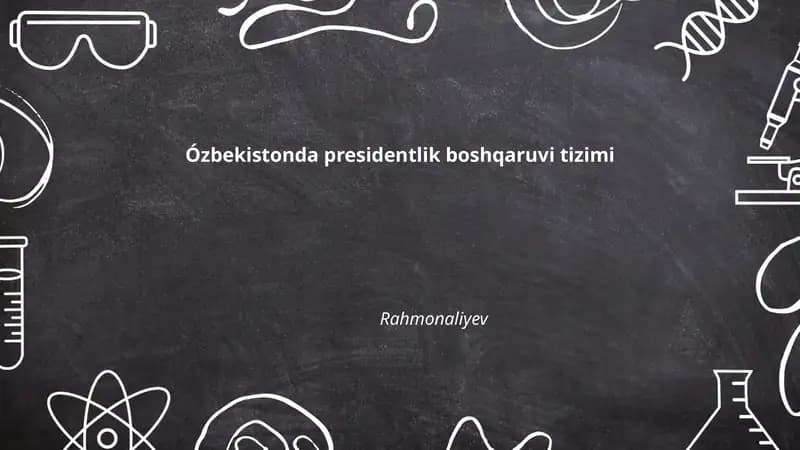 Prezidentlik boshqaruvi tizimi