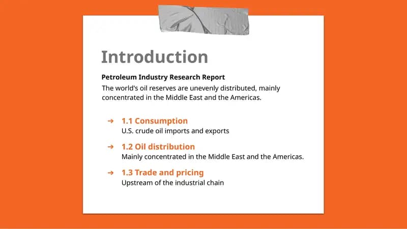 Petroleum Industry Research Report