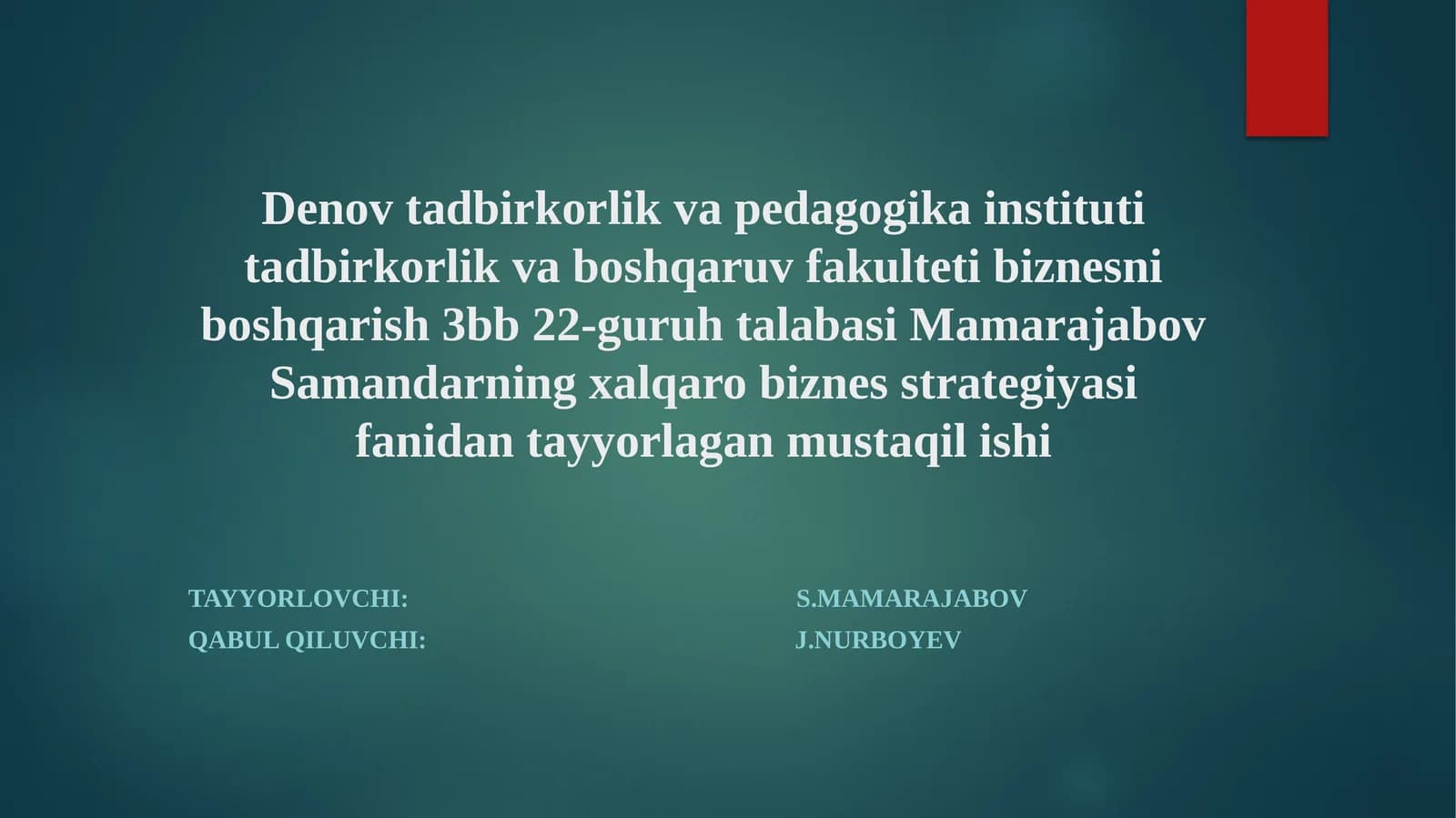 Biznesning boshqarish tadbirlarini tanlash biznes tarixi