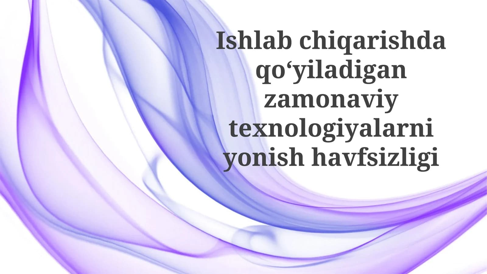 Yong'indan Muhofaza Qilish Choralarini Qo'llash