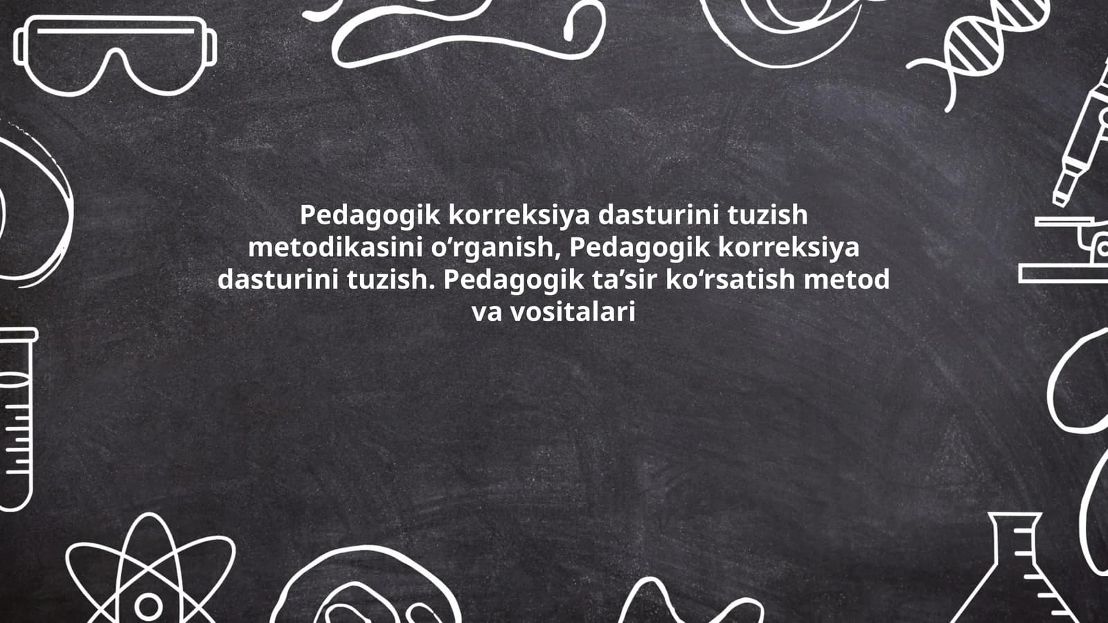 Pedagogik korreksiya dasturi