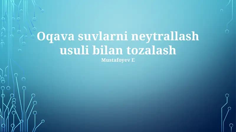 Neytrallashtirish Usullari va Prinsiplari