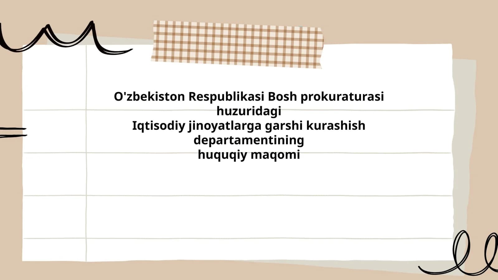 Iqtisodiy jinoyatlarga qarshi kurashish departamentining vazifalari