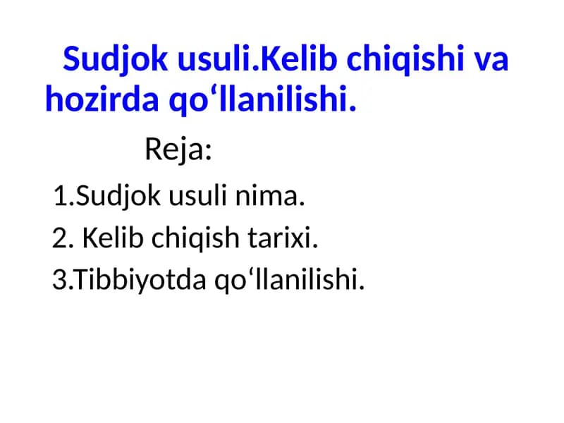 Su-Jok terapiyasi