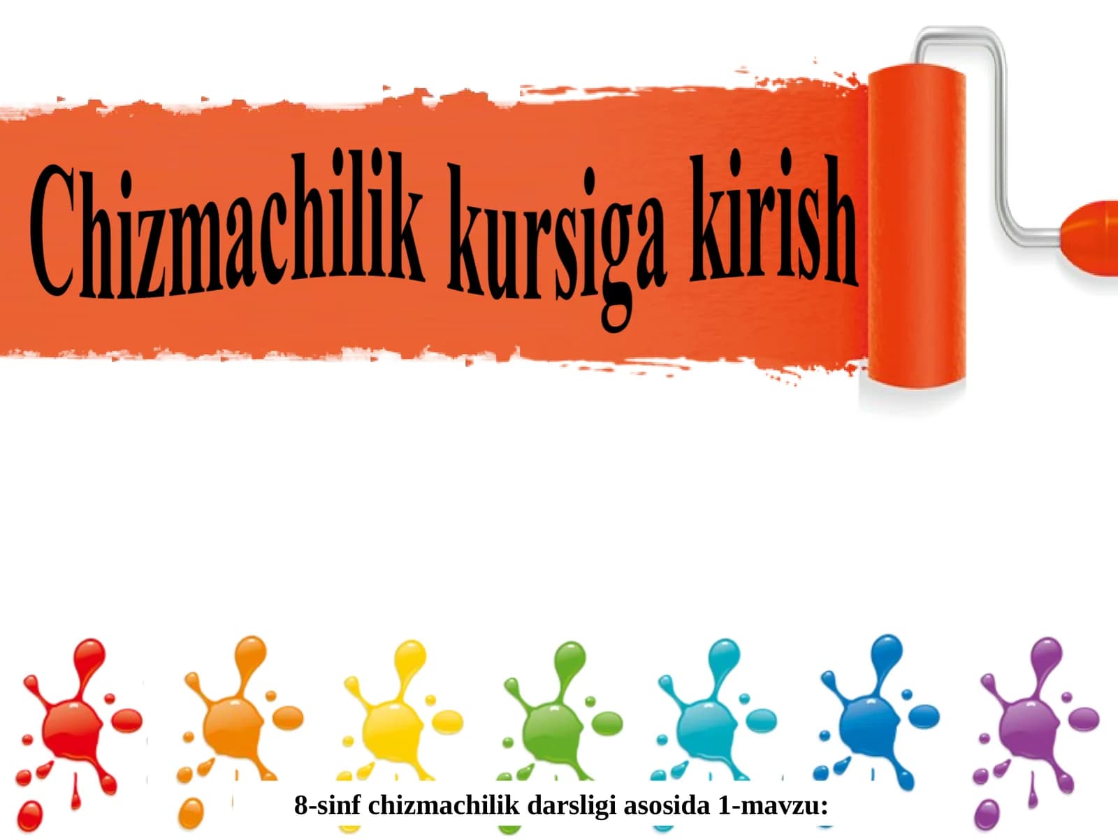 1-mavzu: Chizmachilikning paydo bo'lish tarixi