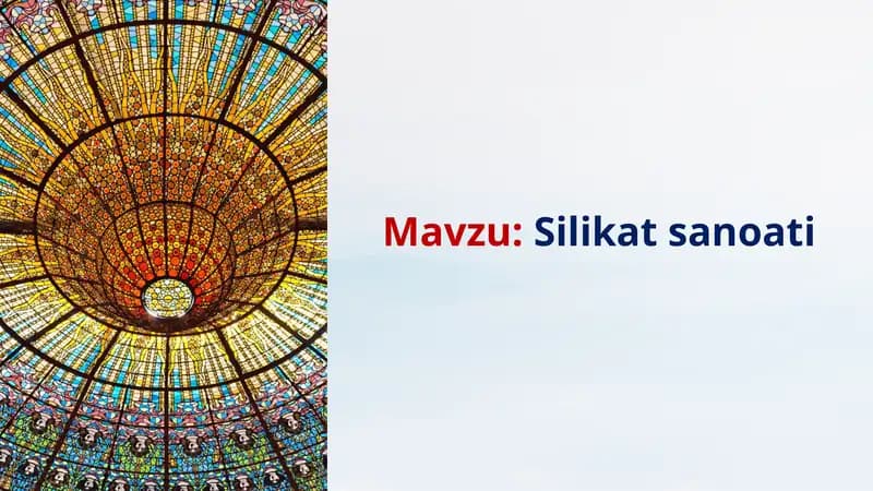 Silikat sanoati