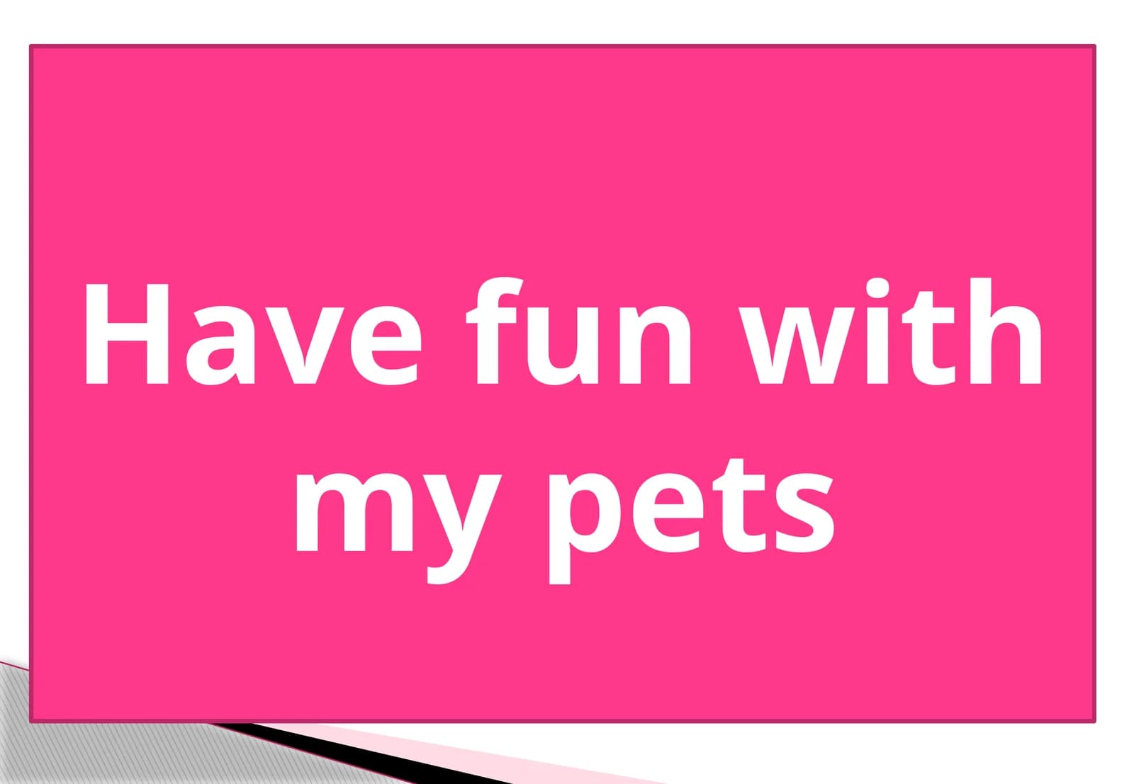 5-sinf Ingliz tili fanidan Have fun with my pets dars ishlanmasi