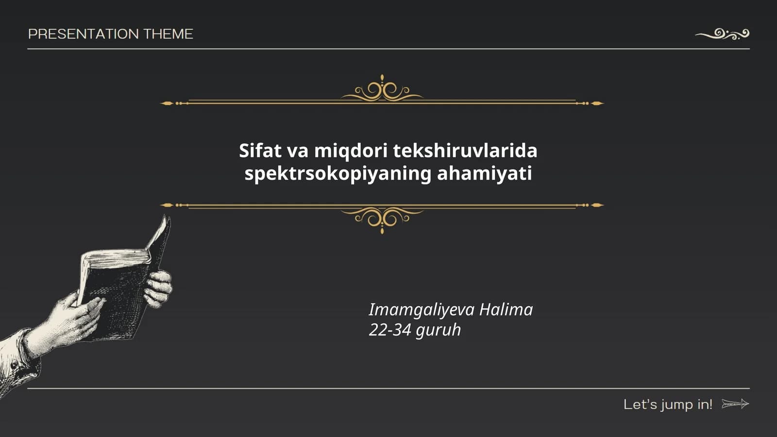 Spektroskopiyaning asosiy tamoyillari