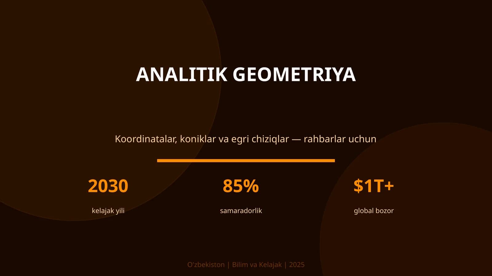 ANALITIK GEOMETRIYA