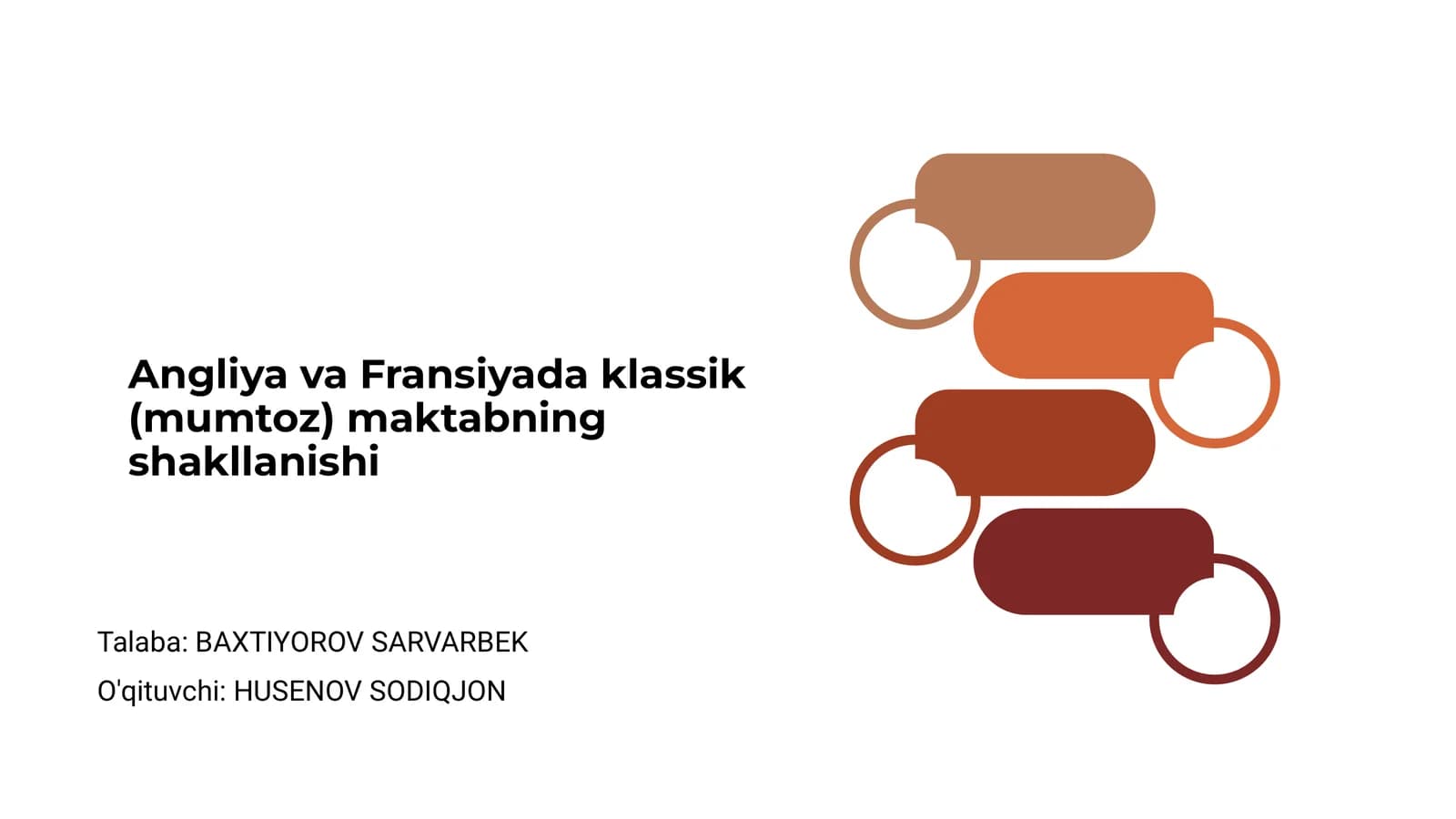 Angliya va Fransiyada klassik (mumtoz) maktabning shakllanishi