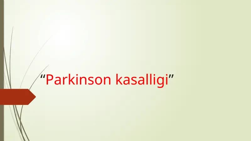 Parkinsonkasalligi